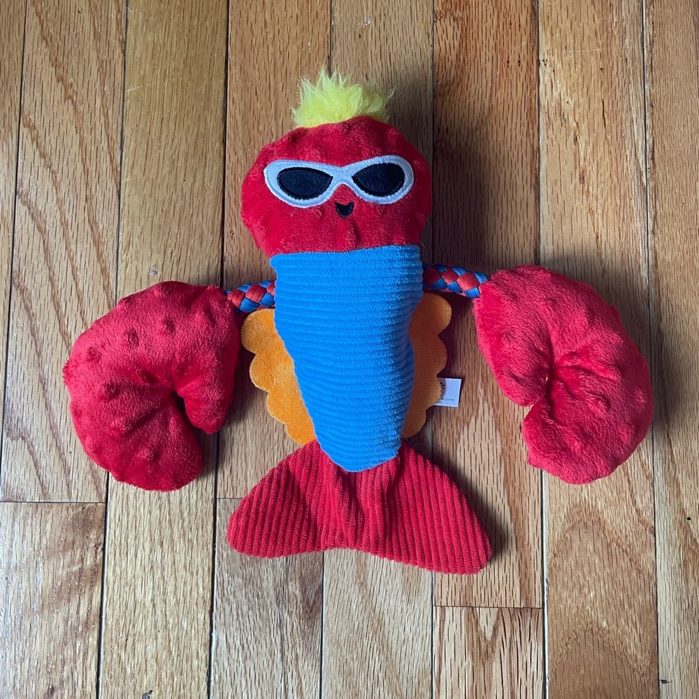 Bark Brock Lobster Plush Dog Toy